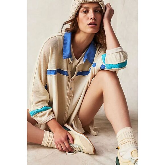 Free People We The Free - Beach Prep Tee - Medium - Picture 3 of 9